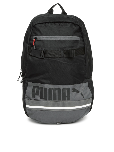 

PUMA Unisex Black & Grey Deck Backpack