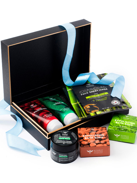 

Bombay Shaving Company Unisex 6-in-1 Super Skincare Gift Kit, Blue