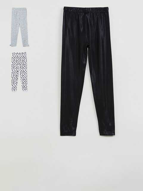 

max Girls Pack Of 3 Leggings, Black