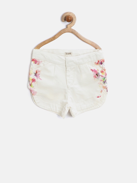 

Gini & Jony Girls Off-White Floral Print Shorts