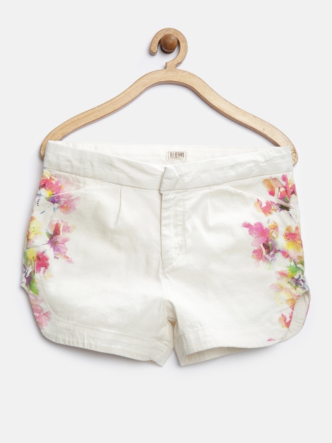 

Gini & Jony Girls Beige Floral Print Shorts