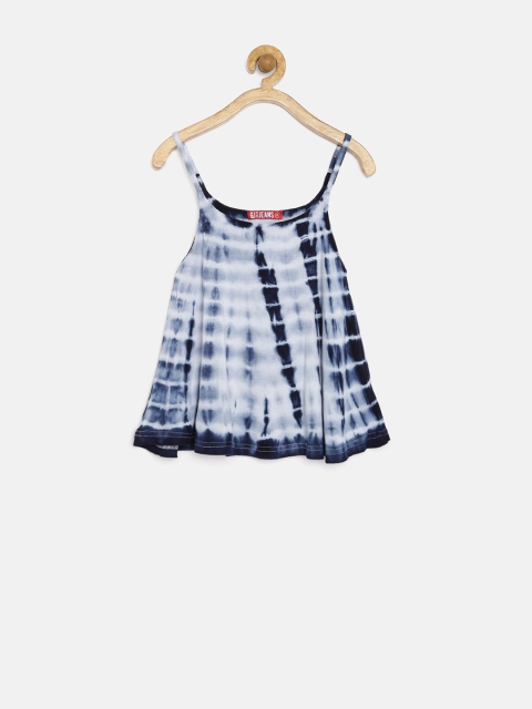 

GJ Unltd Jeans by Gini & Jony Girls Blue Dyed Spaghetti Top