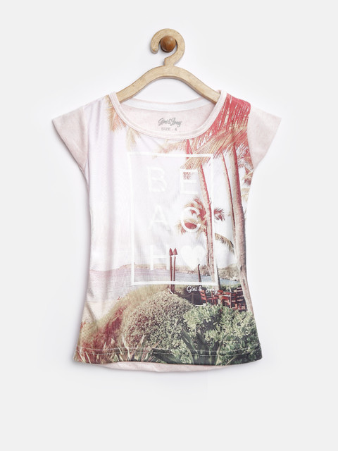 

Giny & Jony Girls Multicoloured Digital Print Top, Multi