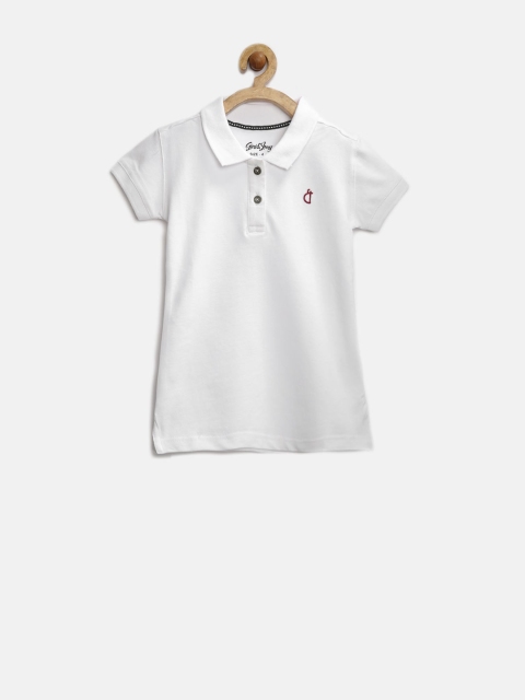 

Giny & Jony Girls White Polo T-shirt