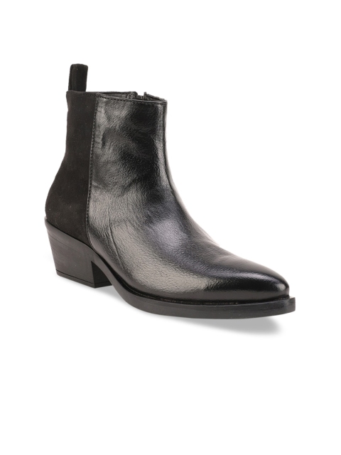 

Bruno Manetti Women Black Solid High-Top Heeled Boots