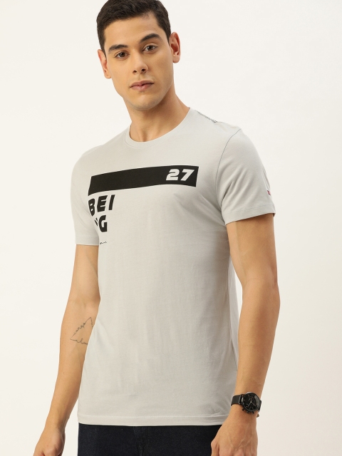 

Being Human Men Grey Printed Round Neck T-shirt
