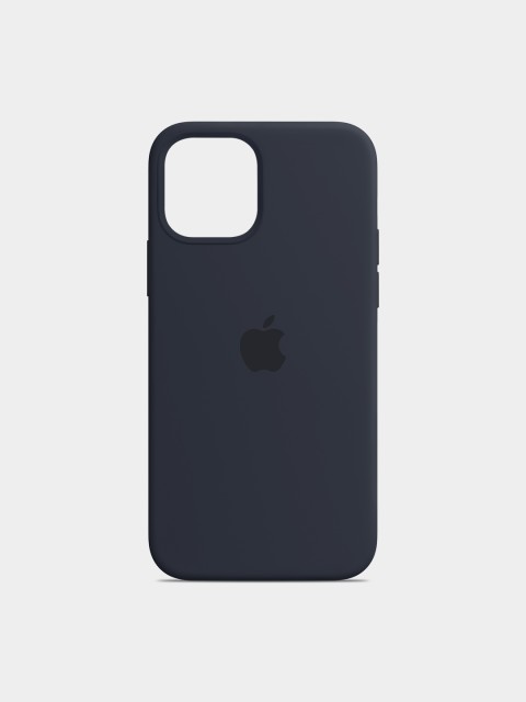 

TREEMODA Navy Blue Solid Silicone iPhone 12/12 Pro Back Case