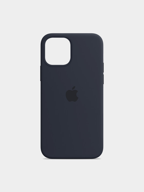 

TREEMODA Navy Blue Solid iPhone 12 Pro Max Silicone Mobile Back Case
