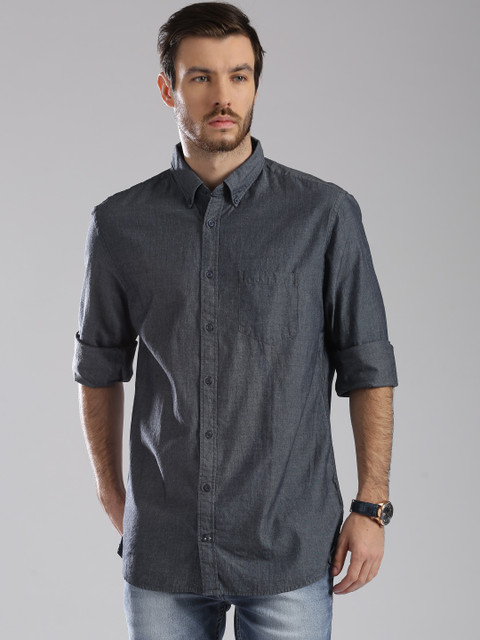 

Tommy Hilfiger Navy New York Fit Casual Shirt, Navy blue