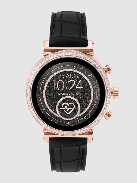 

Michael Kors Women Gen 4 Sofie Heart Rate Black Smartwatch MKT5069