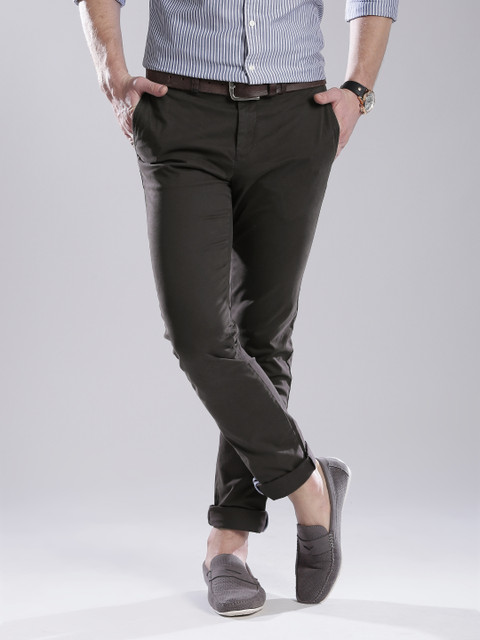 

Tommy Hilfiger Brown Denton Straight Fit Chino Trousers