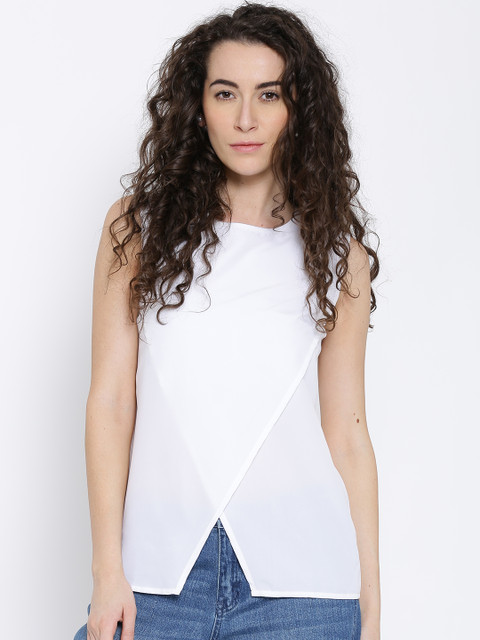 

Popnetic White Crossover Top