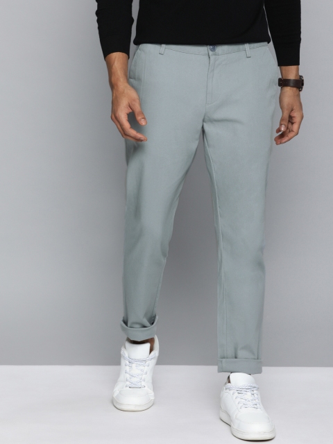 

Mast & Harbour Men Blue Regular Fit Solid Chinos