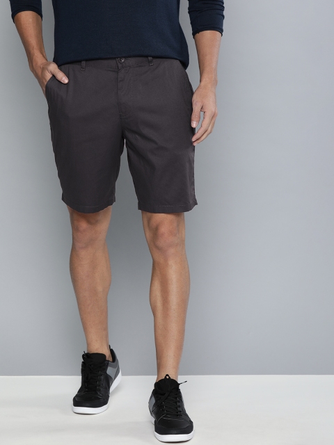 

Mast & Harbour Men Brown Solid Regular Fit Chino Shorts