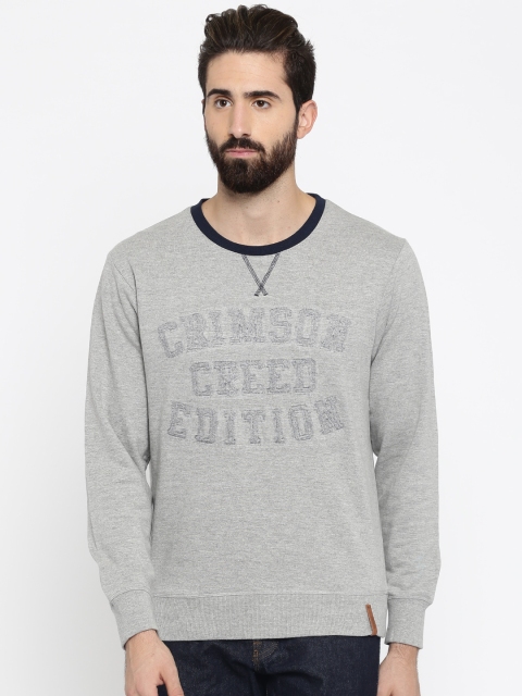 

Harvard Grey Melange Embroidered Sweatshirt