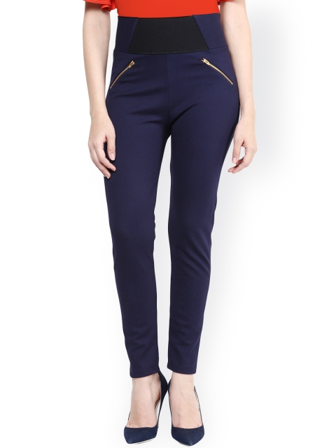 

Sakhi Sang Navy Slim Treggings, Navy blue
