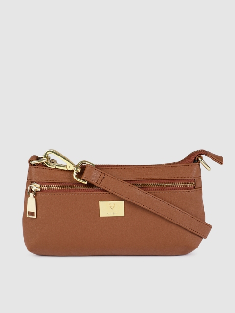 

Allen Solly Tan Brown Solid Sling Bag