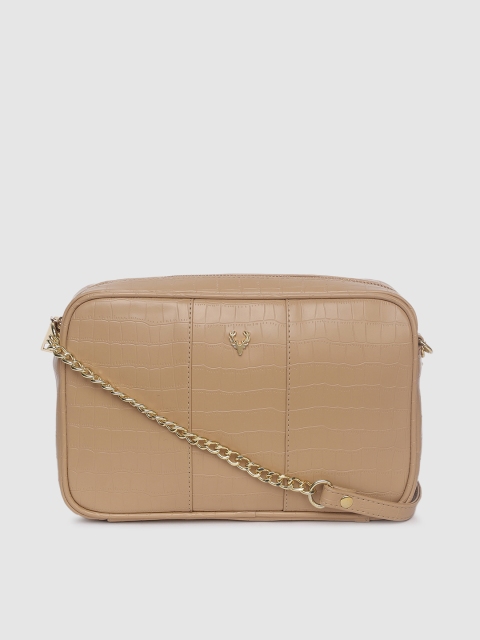 

Allen Solly Brown Textured Sling Bag