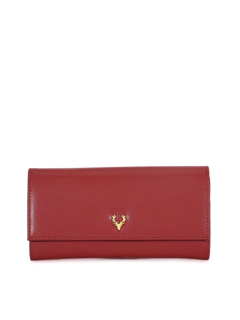 

Allen Solly Women Maroon Solid Two Fold Wallet