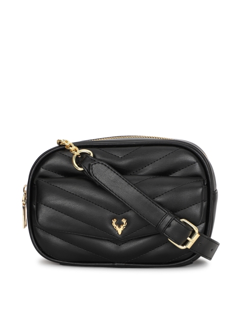 

Allen Solly Black Textured Sling Bag