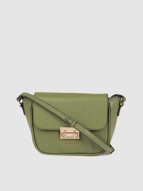 

Allen Solly Olive Green Solid Sling Bag