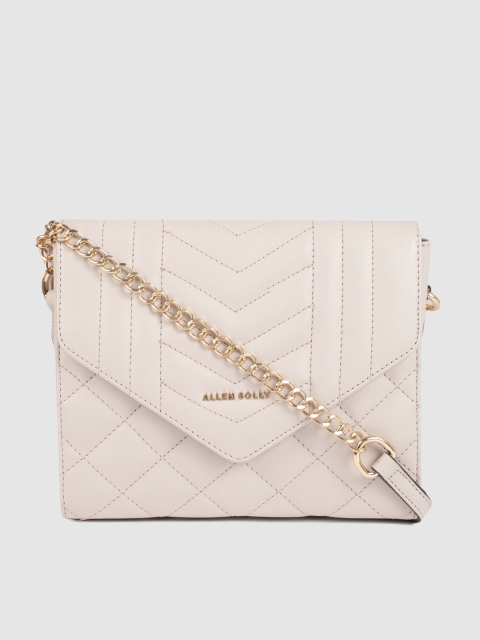 

Allen Solly Beige Textured Sling Bag