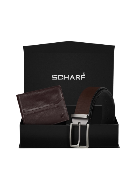 

SCHARF Men Brown Genuine Leather Accessory Gift Set