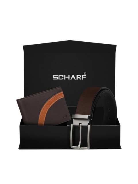 

SCHARF Men Brown Genuine Leather Accessory Gift Set