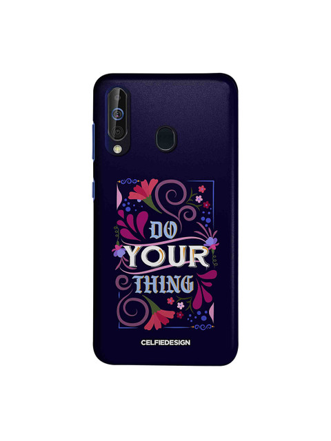 

CelfieDesign Navy-Blue & Pink Do Your Thing Samsung Galaxy M40 Sustainable Back Cover