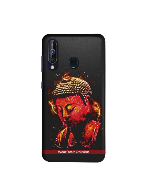 

CelfieDesign Black & Red Peace Buddha Wear Your Opinion Printed Samsung Galaxy M40 Sustainable Back Cover