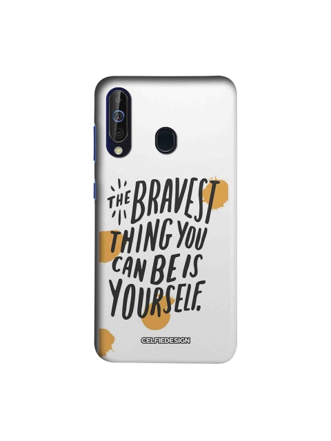 

CelfieDesign White & Black Being Yourself Samsung Galaxy M40 Sustainable Back Cover