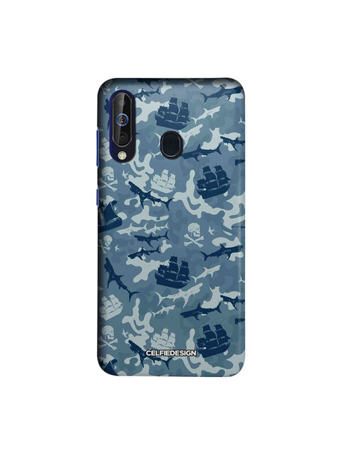 

CelfieDesign Grey & Blue Abstract Sustainable Pirates Pattern Samsung Galaxy M40 Back Cover