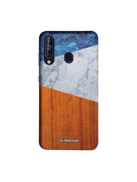 

CelfieDesign Brown & Blue Marble Wood Samsung Galaxy M40 Sustainable Back Cover