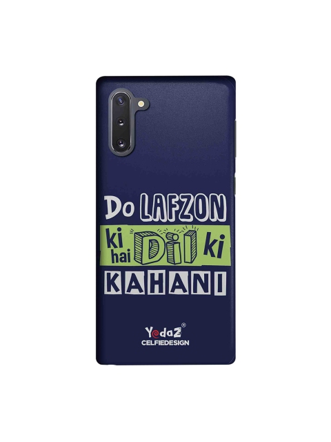 

CelfieDesign Navy Blue & Green Do Lafzon Ki Kahani Samsung Galaxy Note10 Back Cover