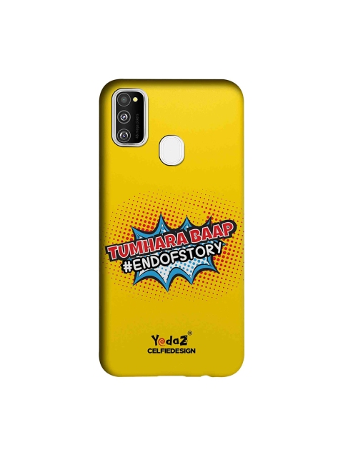 

CelfieDesign Yellow & Red Tumhara Baap End of Story Samsung Galaxy M30s Back Cover