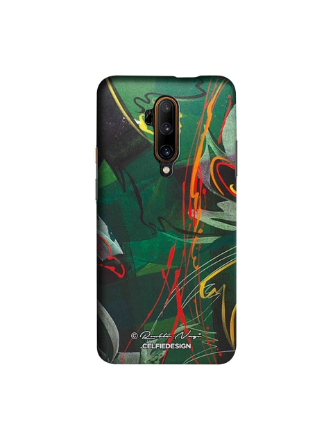 

CelfieDesign Green & Red Strokes of Life Printed OnePlus 7T Pro Back Cover