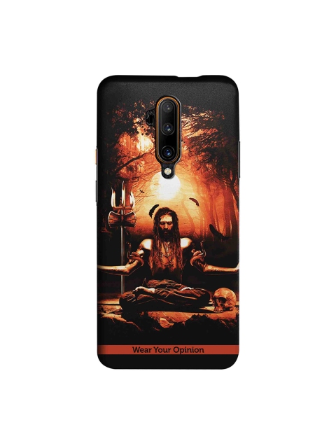 

CelfieDesign Black & Orange Meditation Aghori OnePlus 7T Pro Sustainable Back Cover