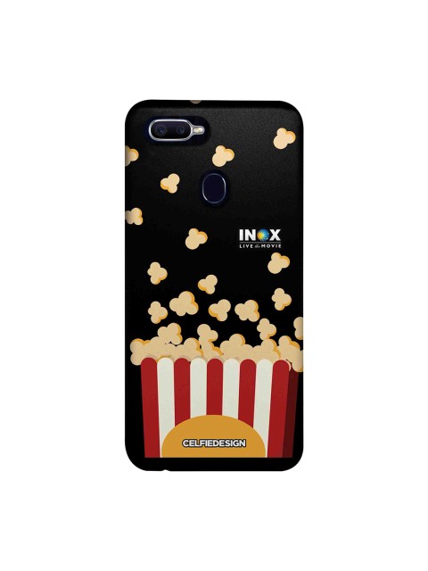 

CelfieDesign Black, Beige & Red Popcorn Oppo F9 Pro Back Cover