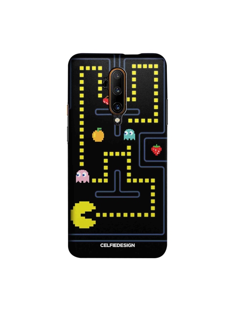 

CelfieDesign Black & Yellow Pacman OnePlus 7T Pro Back Cover