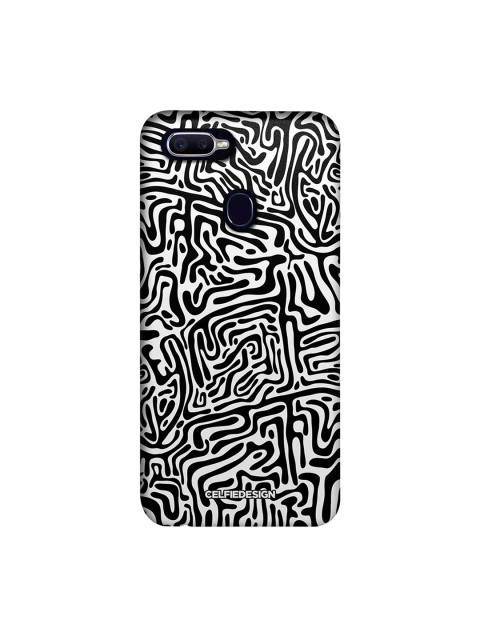 

CelfieDesign White & Black Maze Abstract Oppo F9 Pro Back Cover