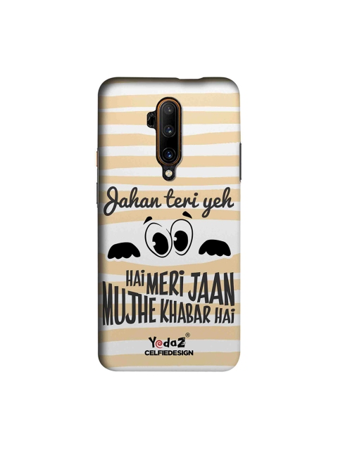 

CelfieDesign White & Beige Jahan Teri Ye Nazar Hai Meri Jaan OnePlus 7T Pro Back Cover