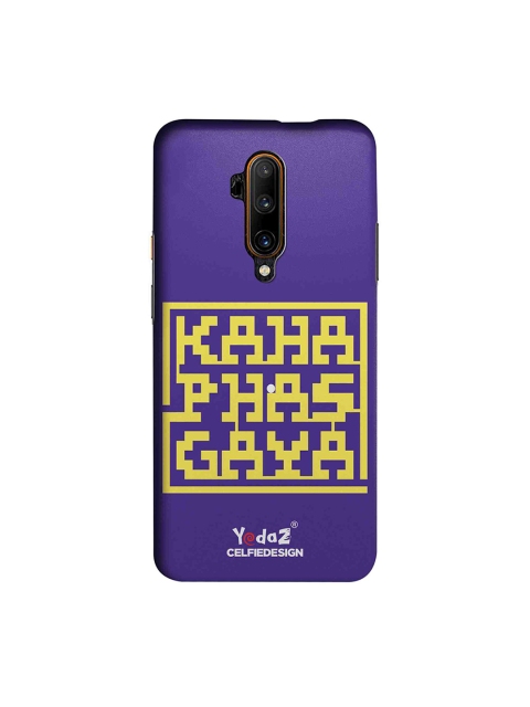 

CelfieDesign Purple & Yellow Quirky Kahan Phas Gaya OnePlus 7T Pro Back Cover