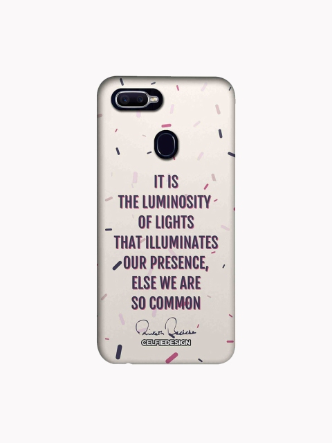 

CelfieDesign Off-White & Purple Presence AB Quote Oppo F7 Pro Back Case