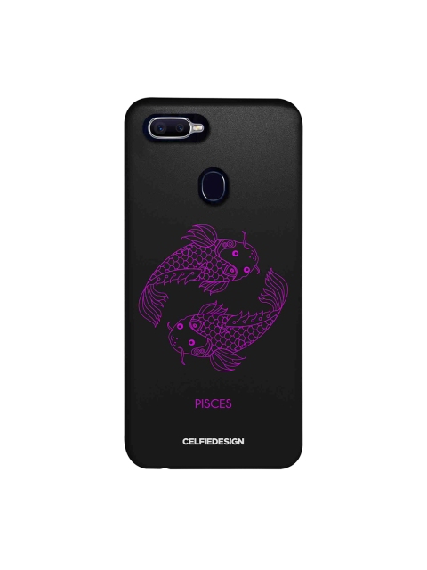 

CelfieDesign Black & Purple Pisces Printed Oppo F9 Pro Back Cover