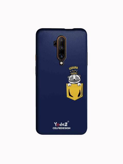 

CelfieDesign Navy Blue & Yellow Chhupa Rustom Yedaz Printed OnePlus 7T Pro Back Cover