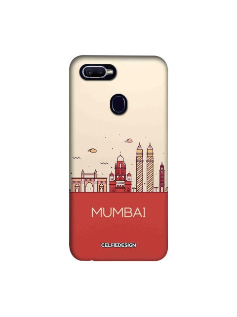 

CelfieDesign Cream-Coloured Mumbai Skyline Signature Printed Oppo F9 Pro Back Cover