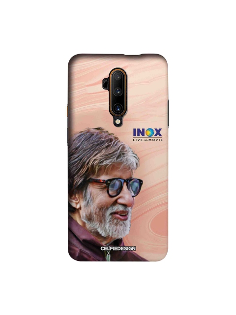 

CelfieDesign Pink & White BigB Printed OnePlus 7T Pro Back Case