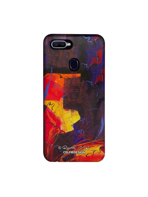

CelfieDesign Black & Red Abstract Printed Oppo F9 Pro Back Case