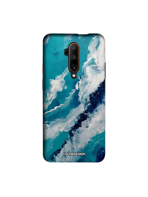 

CelfieDesign Blue & White Abstract Frothy Waves OnePlus 7T Pro Back Cover