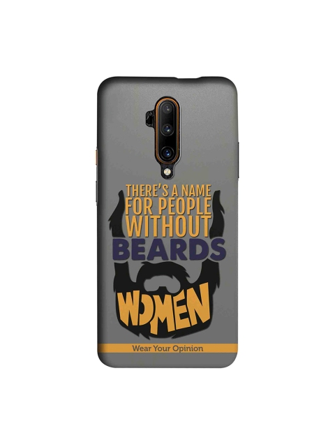 

CelfieDesign Grey & Black Men With Beard OnePlus 7T Pro Back Cover